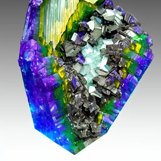 Image similar to bismuth crystal geode