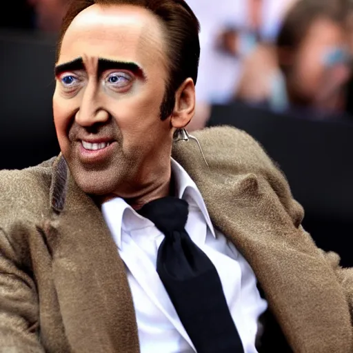 Prompt: a perfectly normal picture of nic cage
