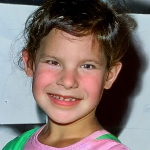 Prompt: a photo of young sanda bullock as a child