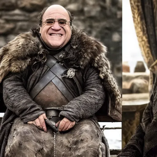 Image similar to Game of Thrones starring Danny DeVito,