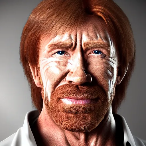 Prompt: octane render portrait from chuck Norris