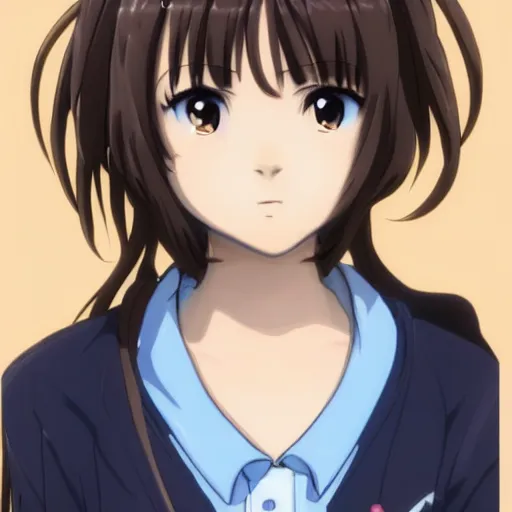 Image similar to realistic photograph portrait of Haruhi Suzumiya —H 2048 —W 2048