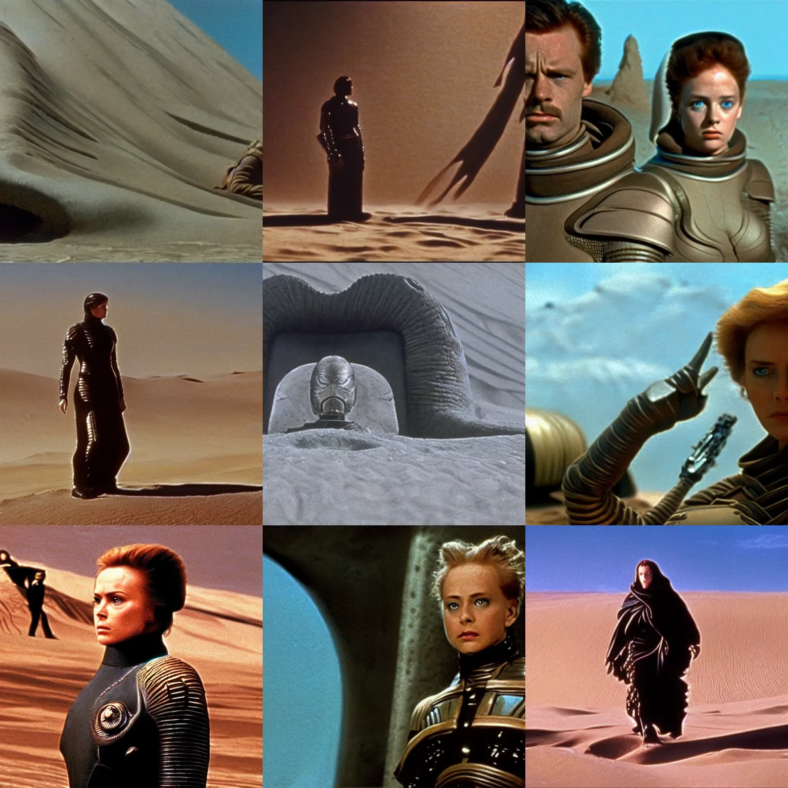 Prompt: a film still from dune ( 1 9 8 4 )