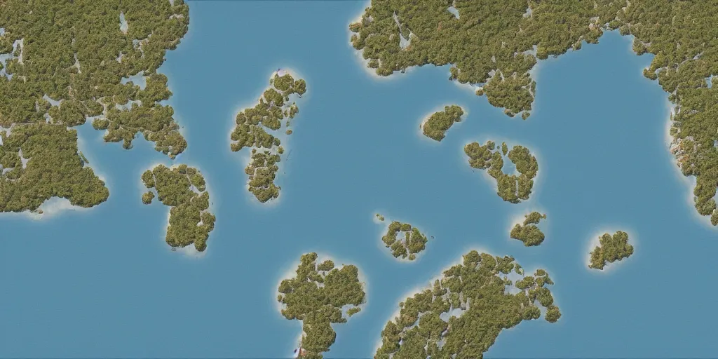 Image similar to North South Oriented Island