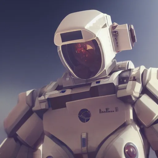 Image similar to beautiful portrait of a masculine mecha astronaut alone on a distant planet with spaceship destroyed, octane render, trending on artstation, hyperrealistic, character photography