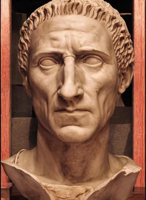 Image similar to a full portrait photo of julius caesar, f / 2 2, 3 5 mm, 2 7 0 0 k, lighting, perfect faces, award winning photography.