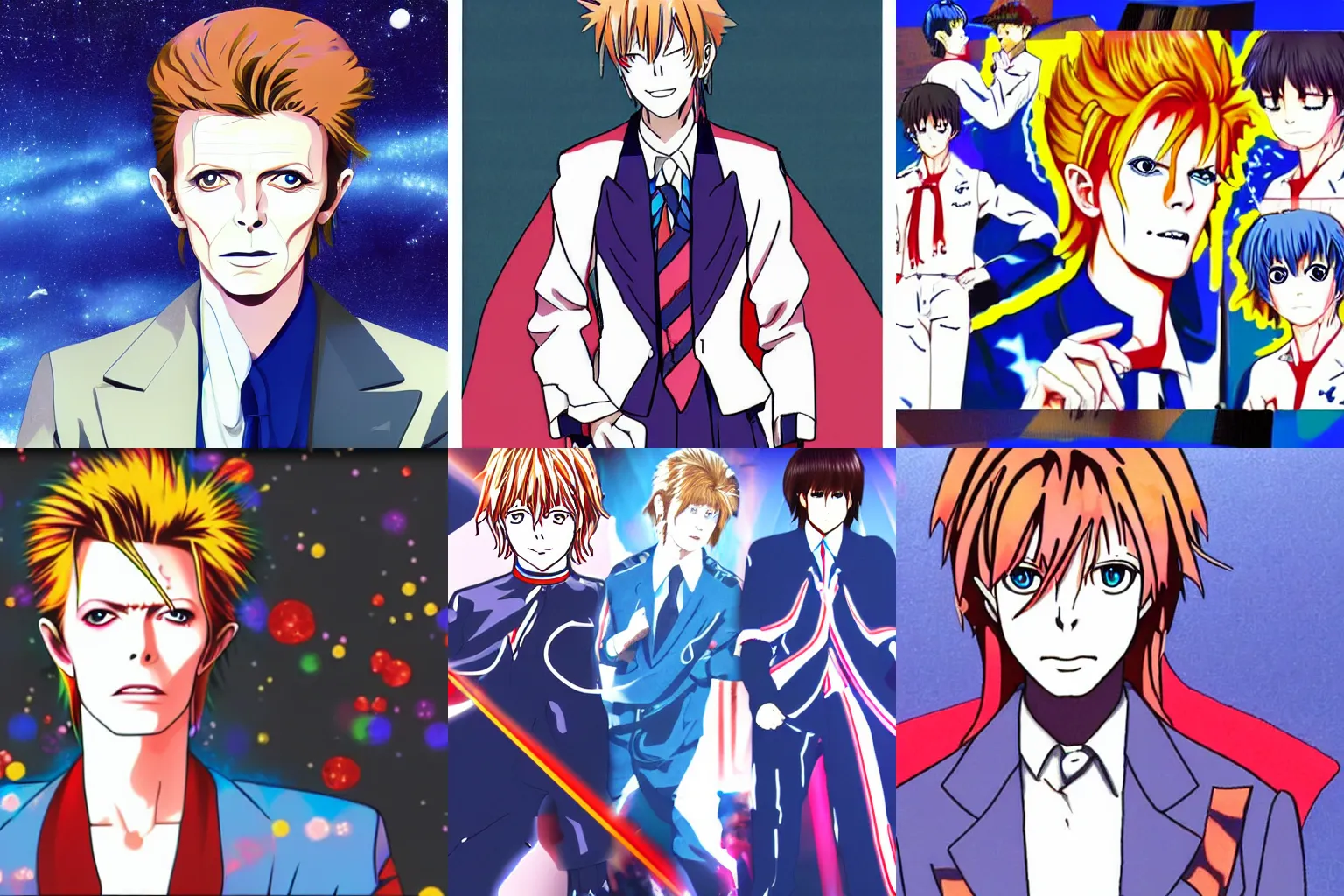 Prompt: david bowie kyoani anime