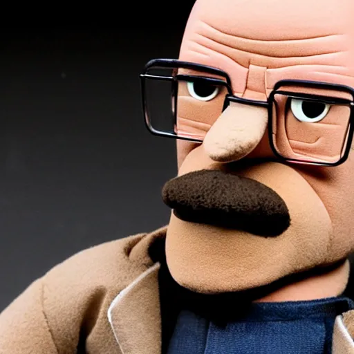 Image similar to walter white as a muppet