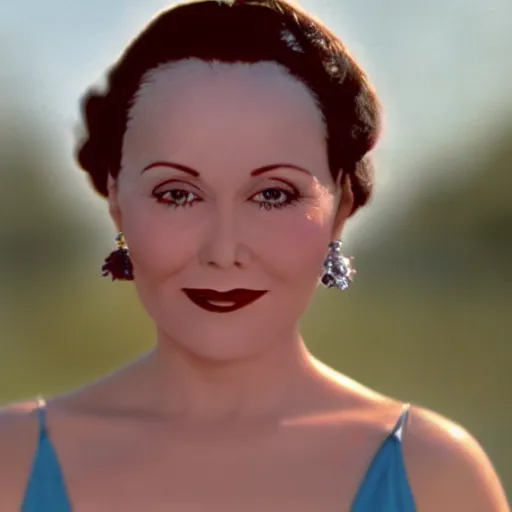 Image similar to natural 8 k close up shot of dolores del rio with freckles, natural skin and beauty spots in a 2 0 0 5 romantic comedy by sam mendes. she stands and looks on the horizon with winds moving her hair. fuzzy blue sky in the background. no make - up, no lipstick, small details, wrinkles, natural lighting, 8 5 mm lenses, sharp focus