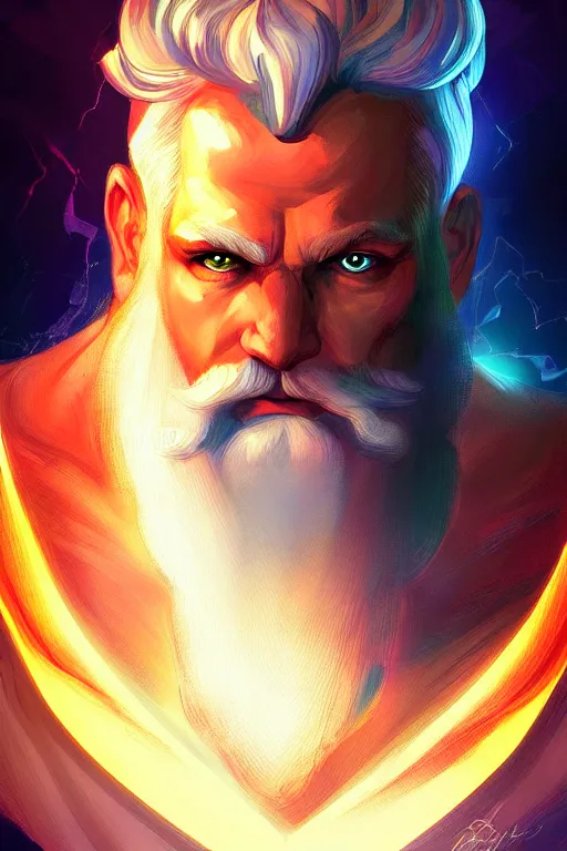 Image similar to the god zeus, portrait, sharp focus, digital art, concept art, award winning, post processed, dynamic lighting, by emylie boivin and rossdraws