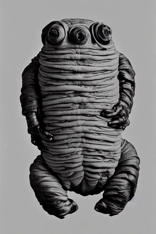 Image similar to tardigrade, shot by robert mapplethorpe