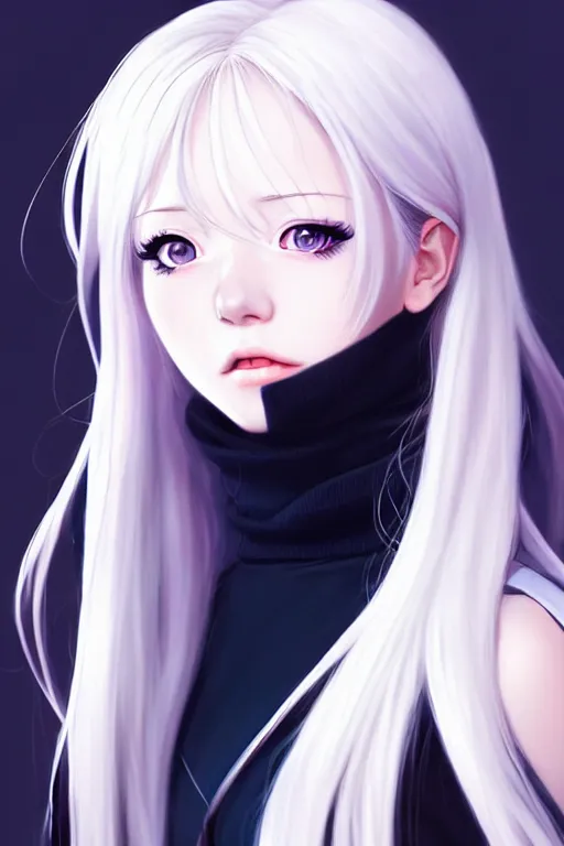 Masterpiece, 2d anime character, beautiful girl, grey hair