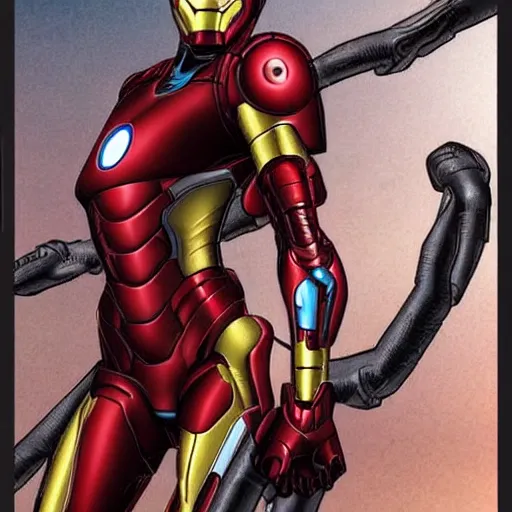 Image similar to female iron man