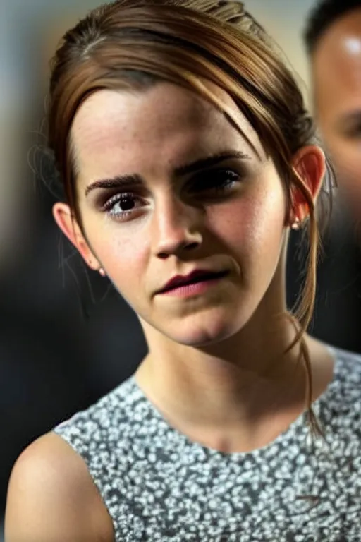 Image similar to emma watson as president, hyper realistic