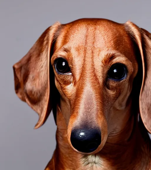 Prompt: owen wilson as an anthropomorphic dachshund : : headshot : : studio lighting,