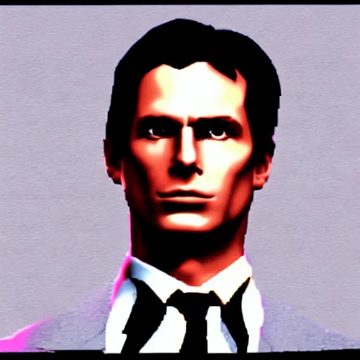 Image similar to american psycho, goldeneye 0 0 7 nintendo 6 4 game graphics visual aesthetic