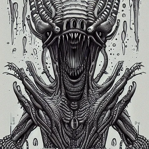 Image similar to trypophobia xenomorph creepy