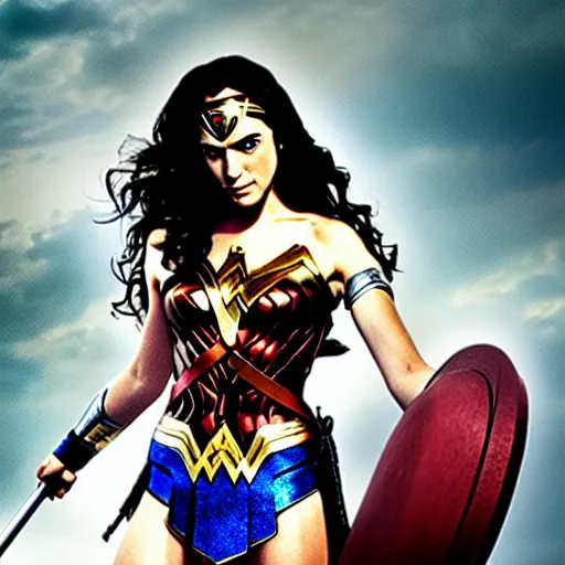 Image similar to Wonder Woman starring Hermione Granger,