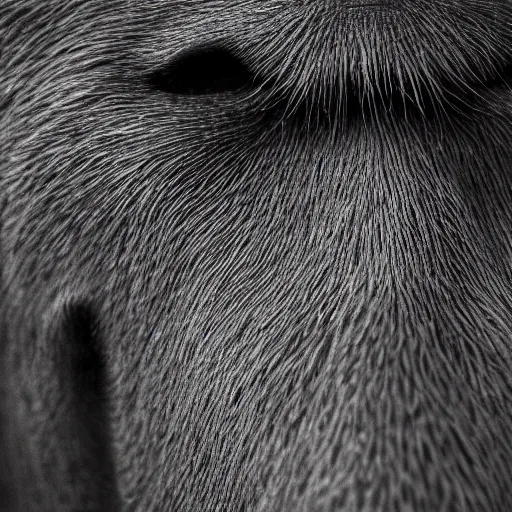 Image similar to a highly detailed, macro shot of a nose, 8k, depth of field