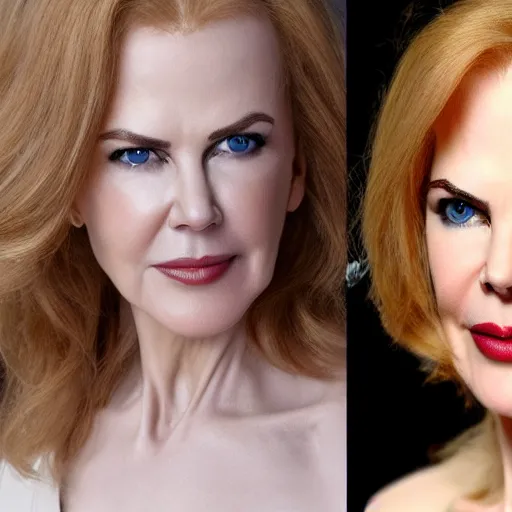 Image similar to face of Greek Nicole Kidman