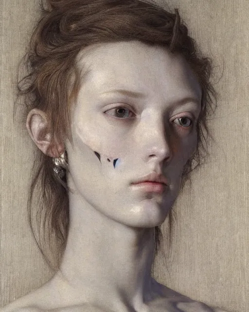 Prompt: a model for balenciaga, by edgar maxence and caravaggio and michael whelan, artistic, intricate drawing, light brazen, realistic fantasy, extremely detailed and beautiful aesthetic face, 8 k resolution, dramatic lighting