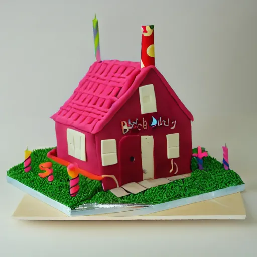 Image similar to photo of a birthday cake the size of a house