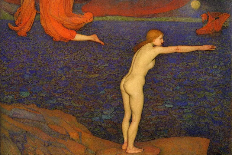 Image similar to the wake of the unseen object,by Annie Swynnerton and Nicholas Roerich , symbolist, dramatic lighting, elaborate geometric ornament, Art Brut, smooth, sharp focus, extremely detailed, Adolf Wölfli