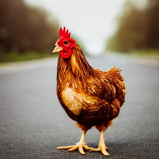 Image similar to a high quality photo of a chicken wearing a suit, 8k, Greg Rutkowsky