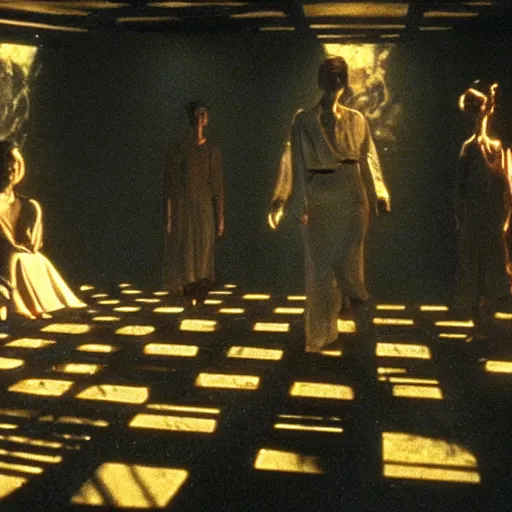 Prompt: movie scene of astral travel, movie still, cinematic composition, cinematic light, criterion collection, reimagined by industrial light and magic, Movie by David Lynch and Ridley Scott