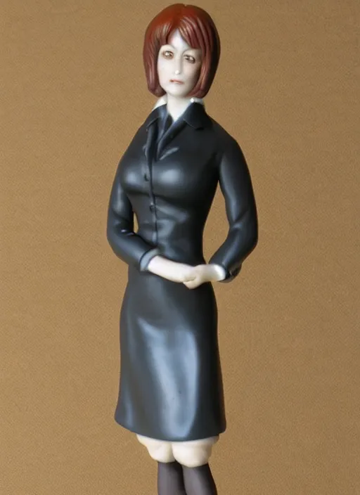 Image similar to 80mm, resin detailed model figure of a female wearing a office dress