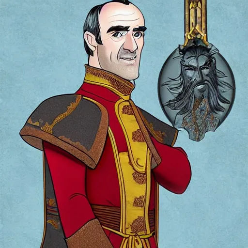 Image similar to stannis baratheon as a disney character