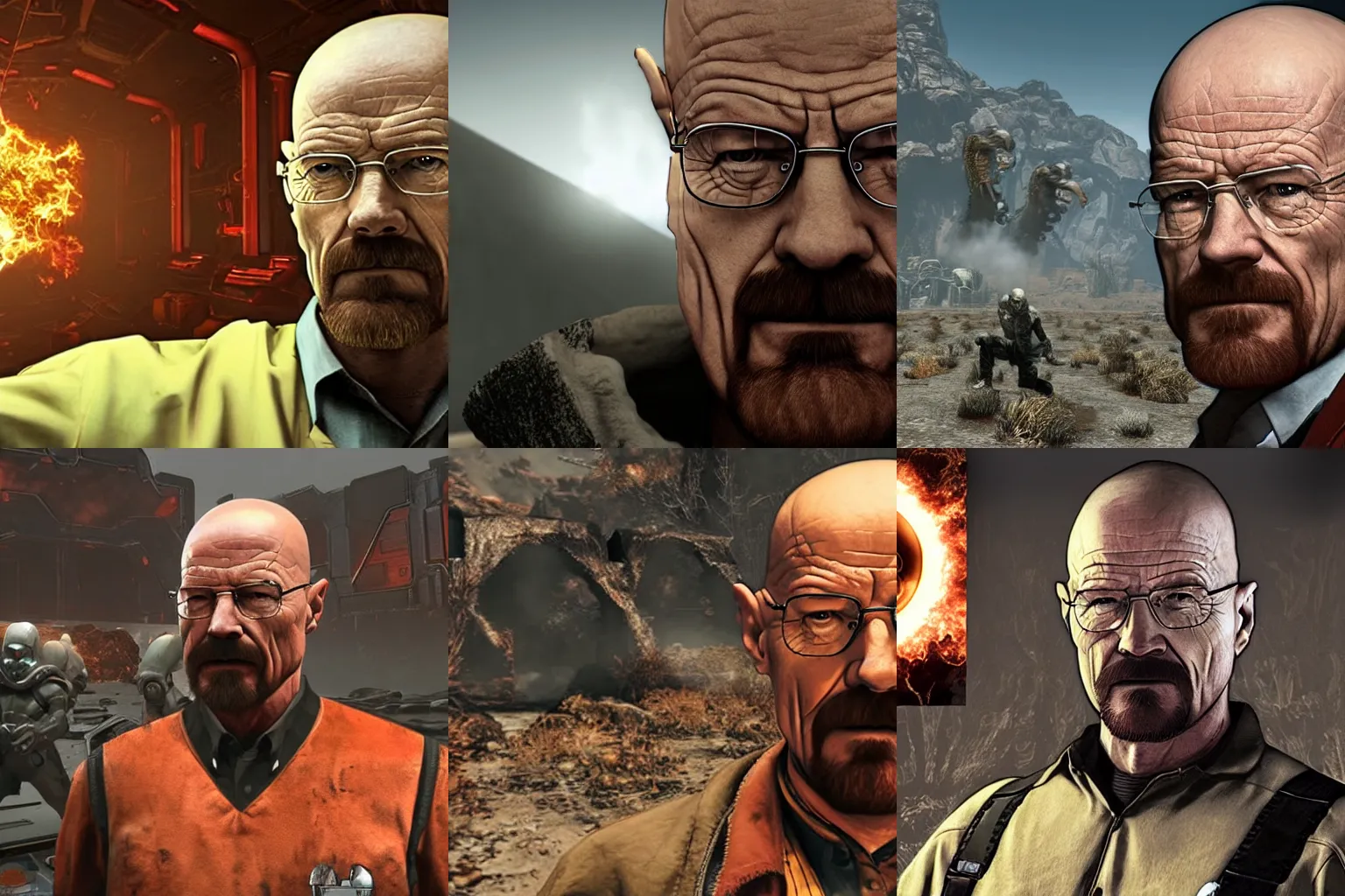 Image similar to Walter White in Doom eternal