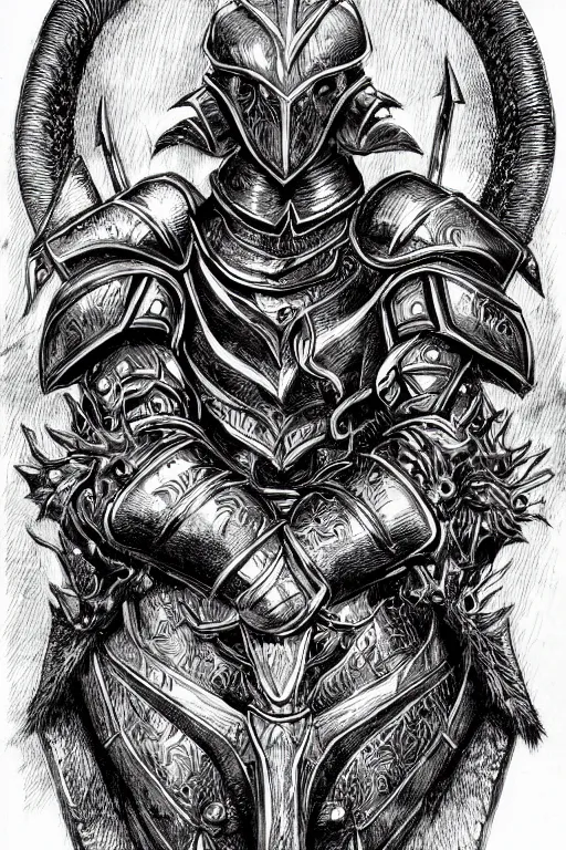 Image similar to armoured warrior, symmetrical, highly detailed, digital art, rose thorn themed armour, sharp focus, trending on art station, kentaro miura manga art style