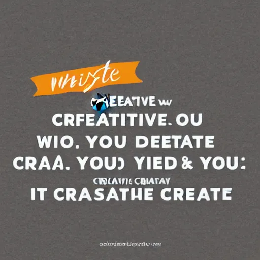 Image similar to creative what you most desire to create