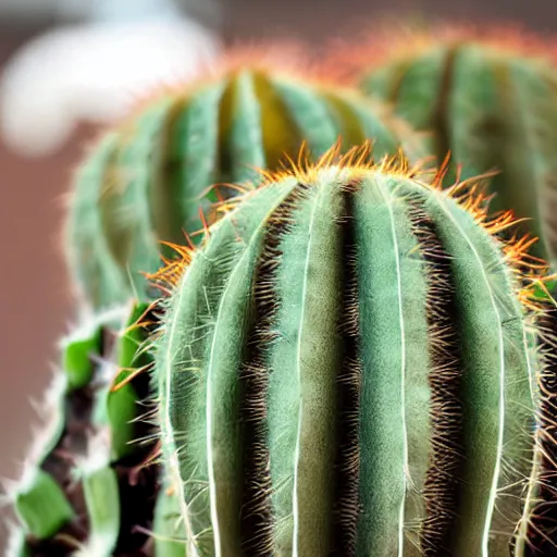 Prompt: cactus grown on man's face instead of beards, 5 0 mm