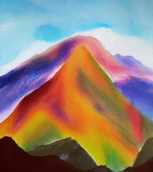 Prompt: painting of mountains by yun che