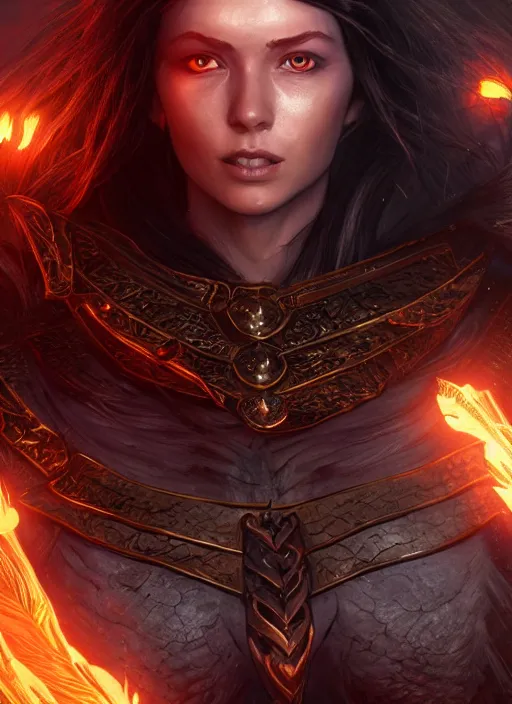 Image similar to minerva ultra detailed fantasy, elden ring, realistic, dnd character portrait, full body, dnd, rpg, lotr game design fanart by concept art, behance hd, artstation, deviantart, global illumination radiating a glowing aura global illumination ray tracing hdr render in unreal engine 5