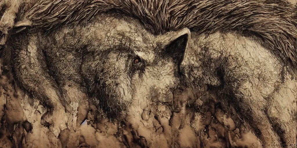 Image similar to skulk banqueting peccary of salve Reginae, cinematic, creative, fromme Seele, artistic, pioneering oblique frail watercolor aesthetic, intricate drawing, realistic fantasy, extremely detailed and beautiful aesthetic face, establishing shot, 8k resolution