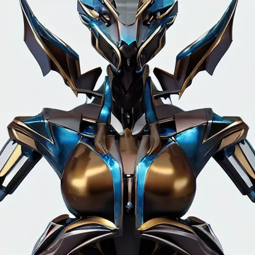 Image similar to bust of a beautiful majestic anthropomorphic humanoid robot mecha female dragon, with smooth and streamlined armor, standing and posing elegantly, well detailed dragon head with epic LED eyes and a warm maw, sharp and dangerous sleek design, two arms, two legs, long tail, beautiful digital art, artstation, DeviantArt, FurAffinity, professional, depth of field, close-up, hd, octane render, sunset lighting