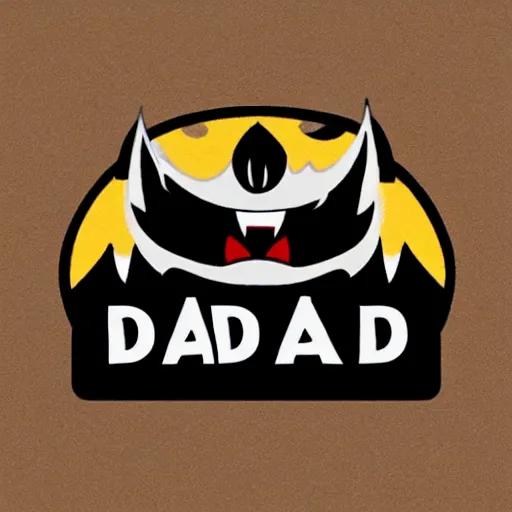 Prompt: angry dad logo