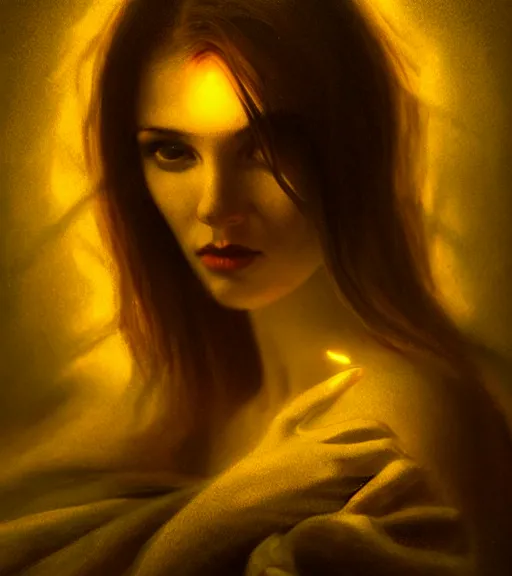 Image similar to lightpainting luminescent portrait, diffuse lightpainting, intricate wiccan lightpainting, elegant light, highly detailed, lifelike, photorealistic, artstation, concept art, smooth, sharp focus, art by john collier, artem demura, michael bosanko