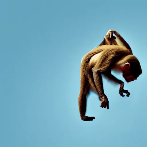 Prompt: monkey surfing on a banana