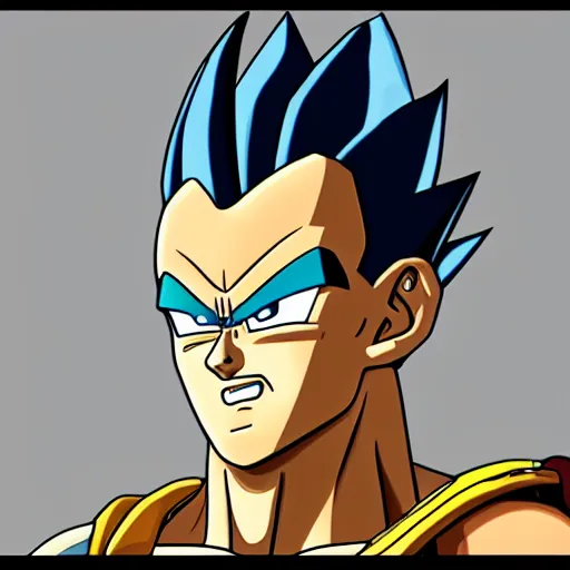 Prompt: vegeta, gta character, detailed face