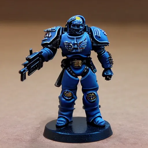 Prompt: Chuck Norris wearing space marine armor no helmet professionally detailed photo realistic -H 960 -n 9