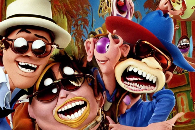 Image similar to dreamworks animation studios remakes fear and loathing in las vegas