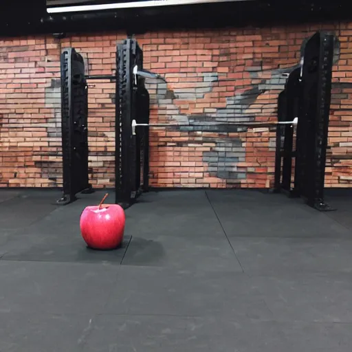 Image similar to an apple doing CrossFit