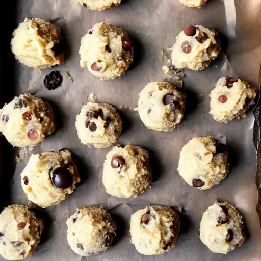 Prompt: apple fruit completely made out of cookie dough