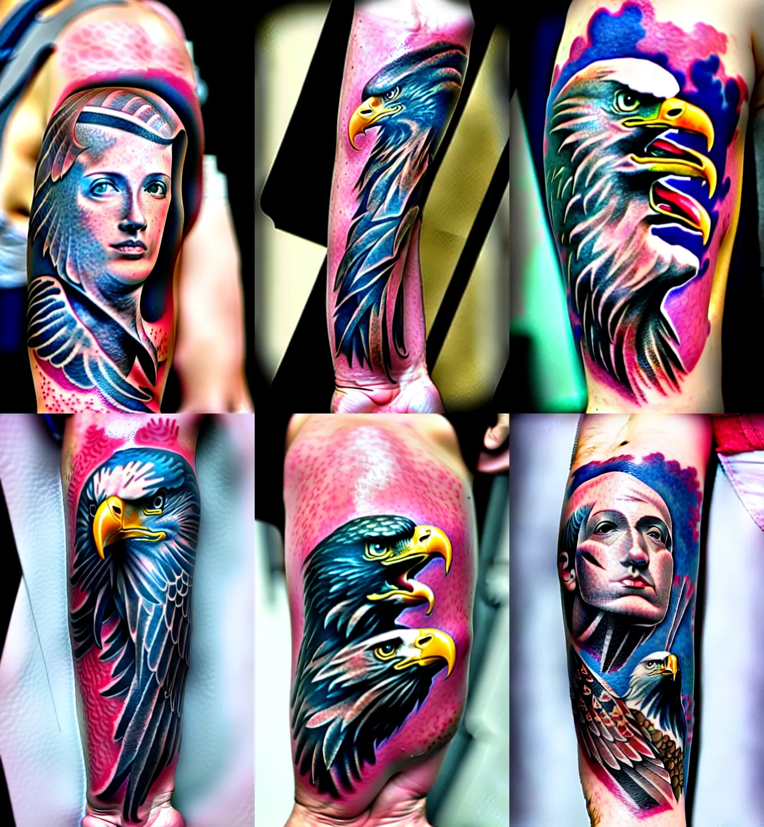 African Fish Eagle done by Sammy Lou at 57th door tattoo studio. Mychett UK  : r/tattoos