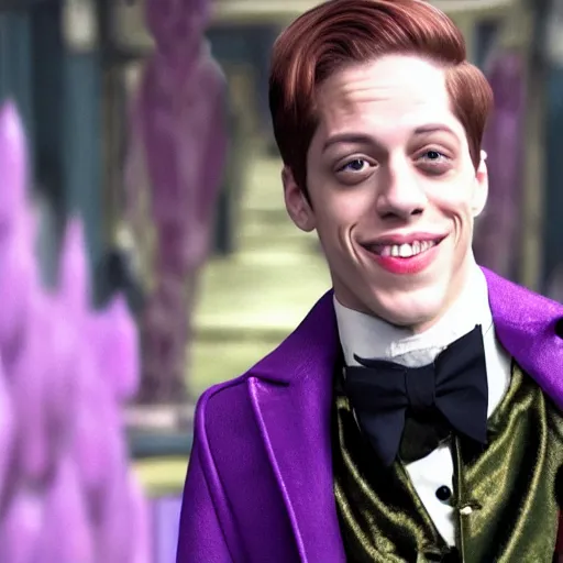 Image similar to Pete Davidson as Willy Wonka 4K quality super realistic