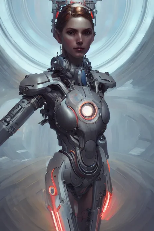 Image similar to goddess of the machines, highly detailed, digital painting, artstation, concept art, smooth, sharp focus, illustration, unreal engine 5, 8 k, art by artgerm and greg rutkowski and edgar maxence